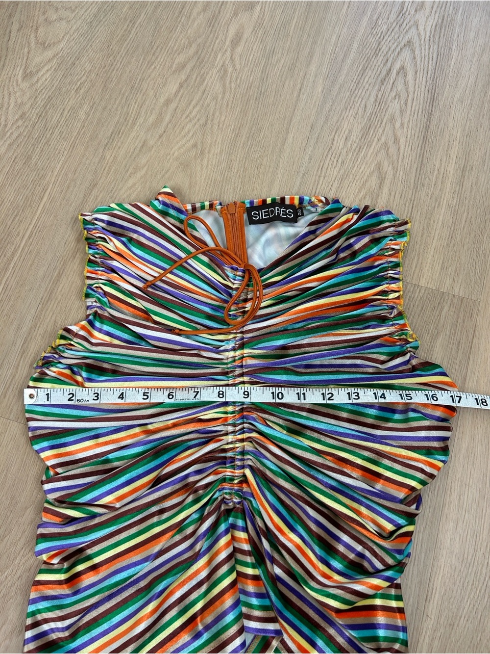 SIEDRES Multicolor Striped Ruched Tank Top - Picture 10 of 12